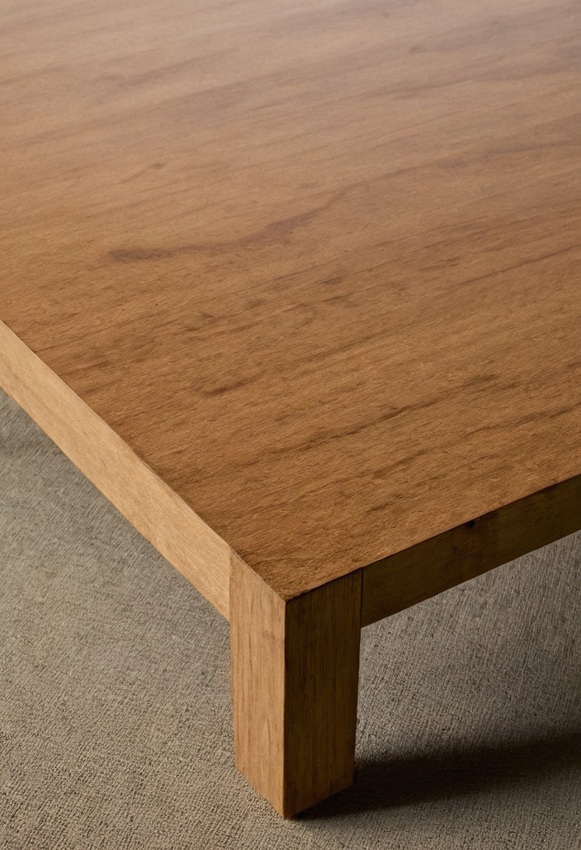Practical visual for Do solid wood, veneer and composite coffee tables age differently under spills and sunlight